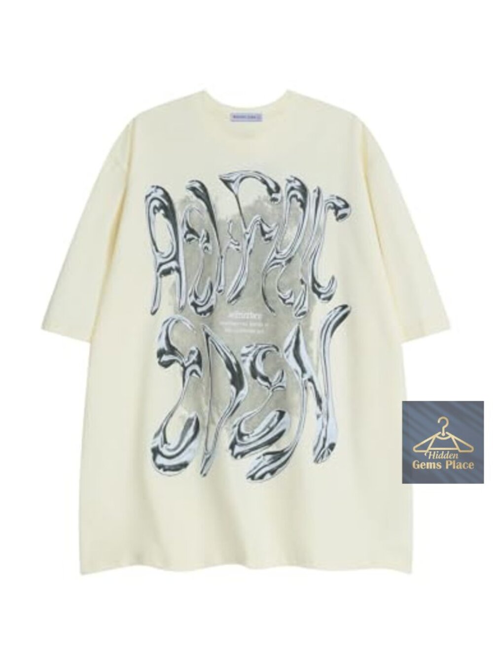 Oversized Y2k Graphic Tee Cotton Blend Crewneck Streetwear Men Women